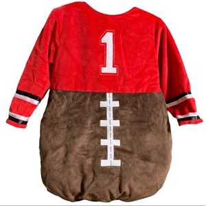 NWT Koala Kids Football Player Outfit Halloween Costume Red & Brown